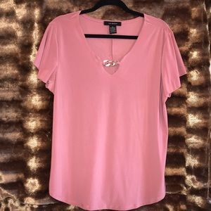 LIZ McCOY Short Sleeve Blouse